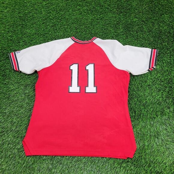 Vintage 80s Champion Millis Mohawks Shirt Womens M/L 20x25 Red - Picture 2 of 16